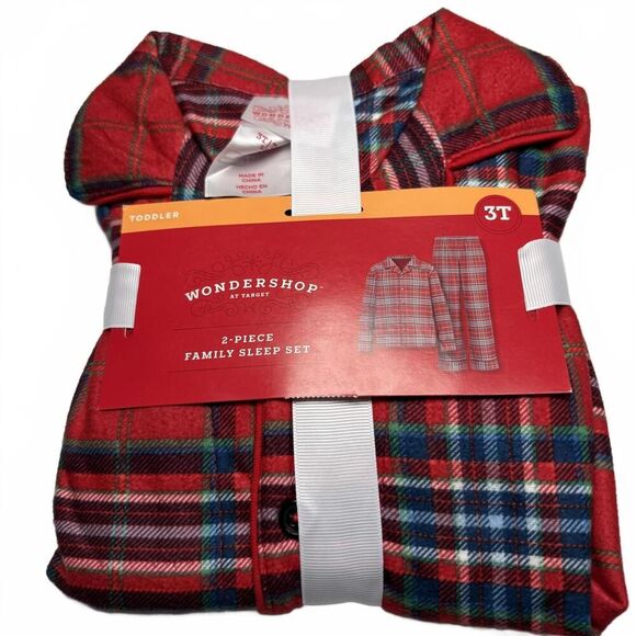 Wondershop Other - Toddler Plaid 2-Piece Pajamas- Size 3T NWT